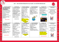 2013 &ndash; 2014 eğitim &ouml;ğretim yılı mart ayı eğitim programı