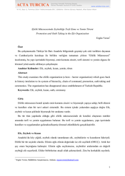 Efelik M&uuml;essesesinde Zeybekliğe Terfi ve Yemin T&ouml;reni