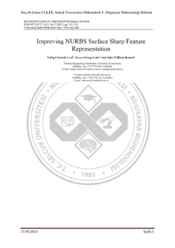 NURBS Yüzey Keskinlik Özelliği Sunumunun