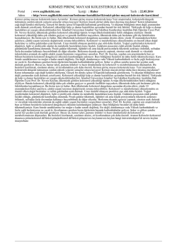 kırmızı pırın&ccedil; mayası kolesterole karsı