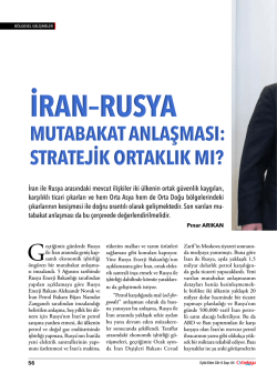 iran &ndash; rusya mutabakat anlaşması