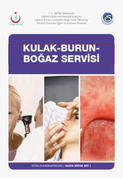 kulak-burun- boğaz servisi - Sakarya Eğitim ve Araştırma Hastanesi