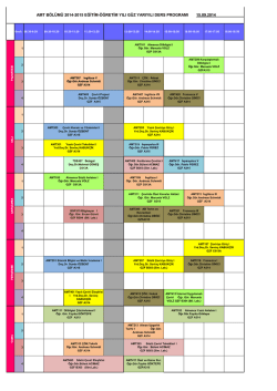 amt b&ouml;l&uuml;m&uuml; 2014-2015 eğitim-&ouml;ğretim yılı g&uuml;z yarıyılı ders programı