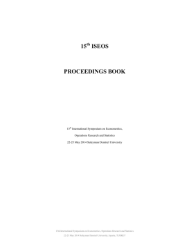 15 ISEOS PROCEEDINGS BOOK