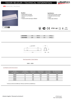 ARK ANKASTRE / RECESSED
