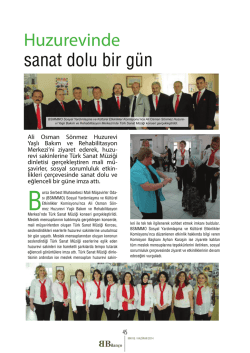 Huzurevinde sanat dolu bir g&uuml;n