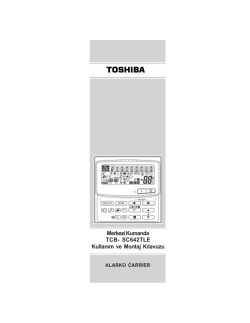 Toshiba - Merkezi Kumanda TCB-SC642TLE
