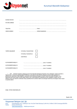 Toplu SMS S&ouml;zleşmesi