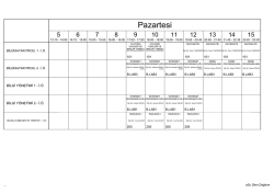 İkinci &Ouml;ğretim Ders Programı - Pınarhisar Meslek Y&uuml;ksekokulu