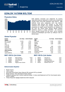 g&uuml;nl&uuml;k yatırım b&uuml;lteni