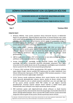 DEG Temmuz - TC Kalkınma Bakanlığı +