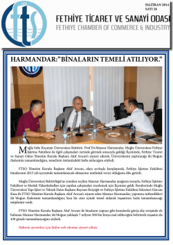 Sayı- 26 - Fethiye Ticaret ve Sanayi Odası
