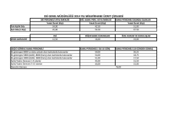 dsi genel müdürlüğü 2014 yılı misafirhane ücret çizelgesi