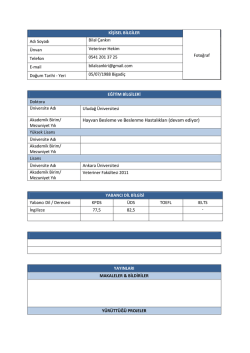 Hayvan Besleme ve Beslenme Hastalıkları (devam ediyor)