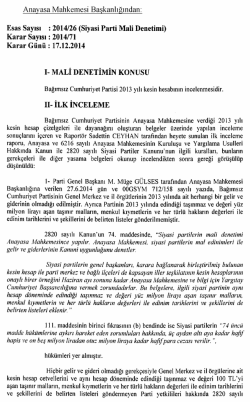 (Siyasi Parti Mali Denetimi), K
