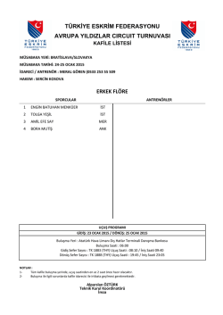 erkek fl&ouml;re - T&uuml;rkiye Eskrim Federasyonu