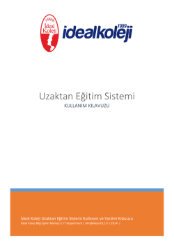 Uzaktan Eğitim Sistemi