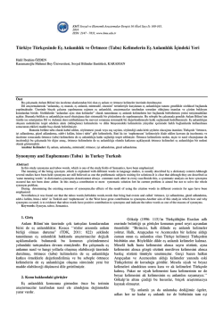 Halil İbrahim &Ouml;ZDEN - KM&Uuml; Sosyal ve Ekonomik Araştırmalar Dergisi