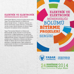 B&Ouml;L&Uuml;M&Uuml; - Yaşar &Uuml;niversitesi | Elektrik