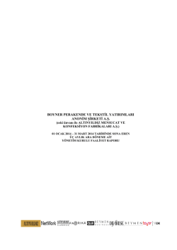 31 Mart 2014 - Boyner Grup