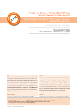 Percutaneous Removal of a Fractured Central Venous Catheter