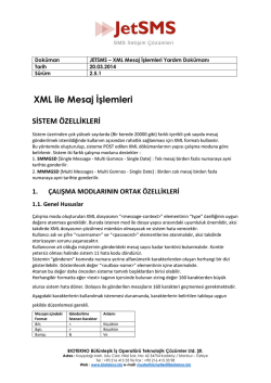 XML Yardım Dosyası