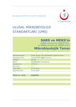 SARS - Türkiye Halk Sağlığı Kurumu