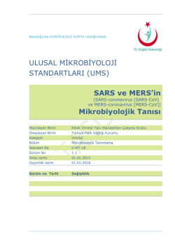 SARS - T&uuml;rkiye Halk Sağlığı Kurumu