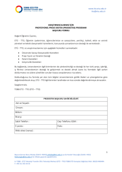 Adı ve Soyadı : &Uuml;nvanı: B&ouml;l&uuml;m: Branşı: Sabit Telefon : Cep Telefonu