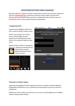 iDeal Cep Kullanım Klavuzu(PDF)