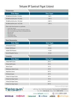 Telsam IP Santral Fiyat Listesi