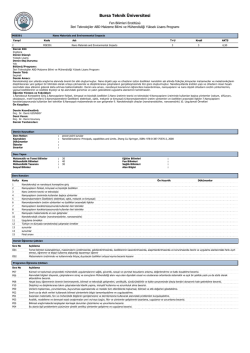 MSE591 - Bursa Teknik &Uuml;niversitesi