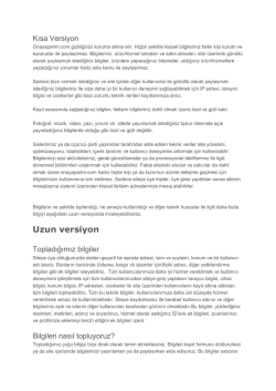 Gizlilik politikamız