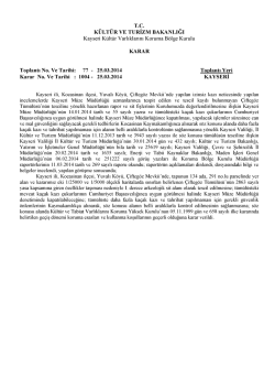 1004-Kayseri- Kocasinan- Yuvalı K&ouml;y&uuml; 134 ada 291 parselde I