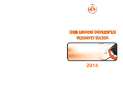 izmir ekonomi &uuml;niversitesi mezuniyet b&uuml;lteni