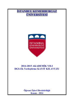 linke - İstanbul Kemerburgaz &Uuml;niversitesi
