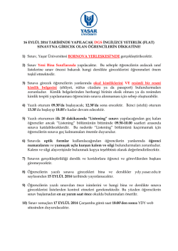 16 eyl&uuml;l 2014 tarihinde yapılacak dgs ingilizce yeterlik (flat)