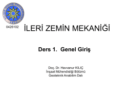 Ders 1. İZM-Giriş