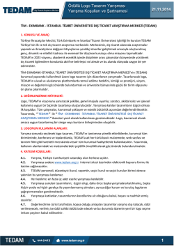 1 Ödüllü Logo Tasarım Yarışması Yarışma Koşulları