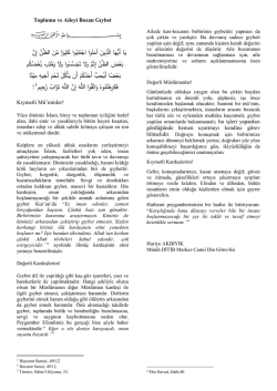 Toplumu ve Aileyi Bozan Gıybet