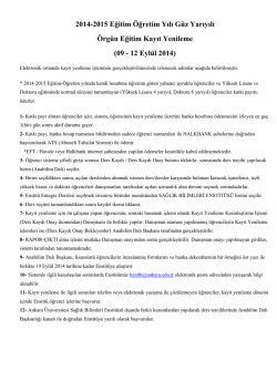 &Ouml;rg&uuml;n Eğitim Programları i&ccedil;in tıklayınız