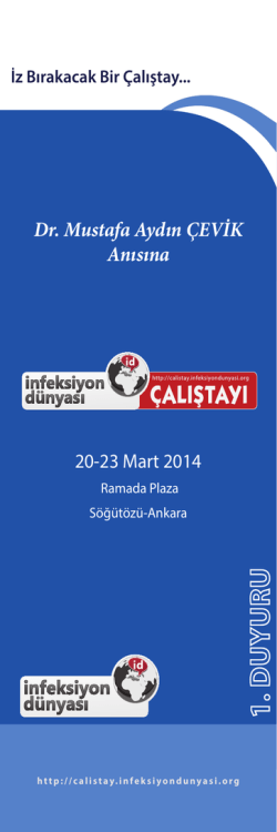 Dr. Mustafa Aydın &Ccedil;EVİK Anısına