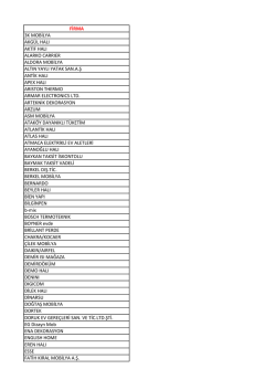 firma 3k mobilya akg&uuml;l halı aktif halı alarko carrıer aldora mobilya