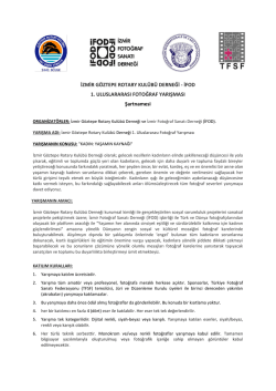 İZMİR G&Ouml;ZTEPE ROTARY KUL&Uuml;B&Uuml; DERNEĞİ - İFOD