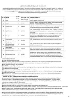 aranılan genel koşullar hacettepe üniversitesi sözleşmeli personel