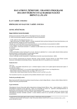 tam ilan metni i&ccedil;in tıklayınız - Erasmus