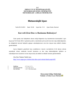 Meteorolojik Uyarı i&ccedil;in tıklayınız&hellip;