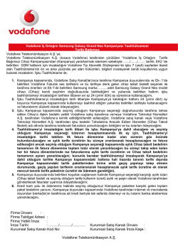 tıklayın. - Vodafone