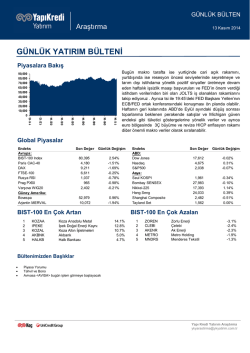 g&uuml;nl&uuml;k yatırım b&uuml;lteni