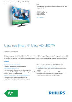 Product Leaflet: 106 cm (42 in&ccedil;) Ultra İnce Smart 4K